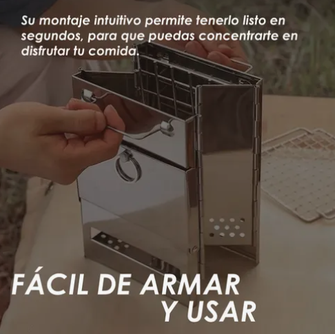Mini Asador Parrilla Plegable