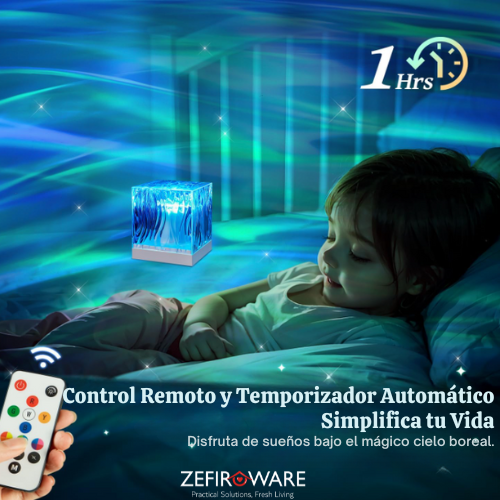 AuroraGlow™: Proyector de Auroras Boreales para Experiencias Inmersivas