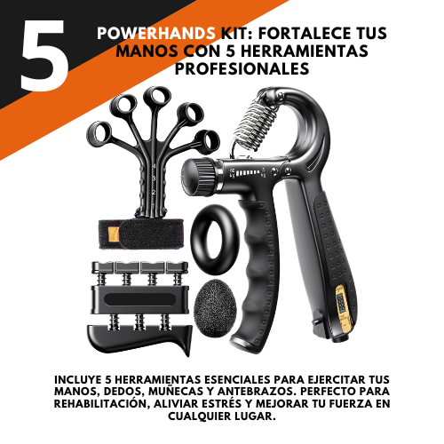 PowerHands Kit – Fortalece Tus Manos, Dedos y Antebrazos