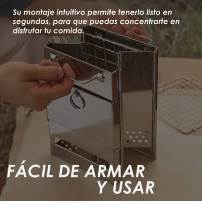 Mini Asador Parrilla Plegable