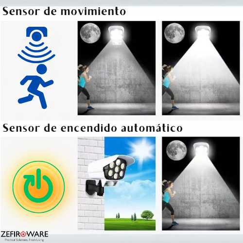 SolarGuard Pro: Seguridad e iluminación inteligente en un solo dispositivo